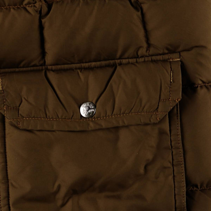 2000'S Ralph Lauren Polo Jeans Company down vest, men's size L polyester brown type Vintage Second Hand