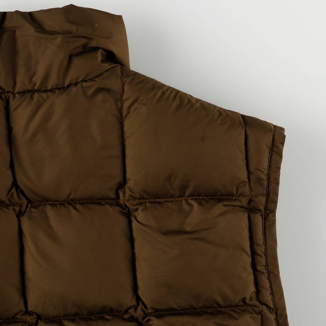 2000'S Ralph Lauren Polo Jeans Company down vest, men's size L polyester brown type Vintage Second Hand