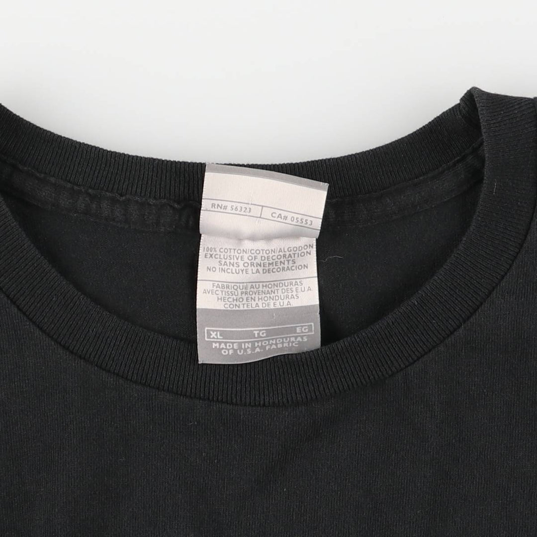 00'S Nike NIKE Long T-shirt Long T Men's XL size cotton black type Vintage Second Hand