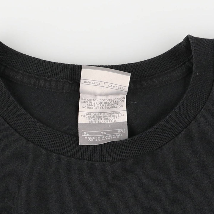 00'S Nike NIKE Long T-shirt Long T Men's XL size cotton black type Vintage Second Hand