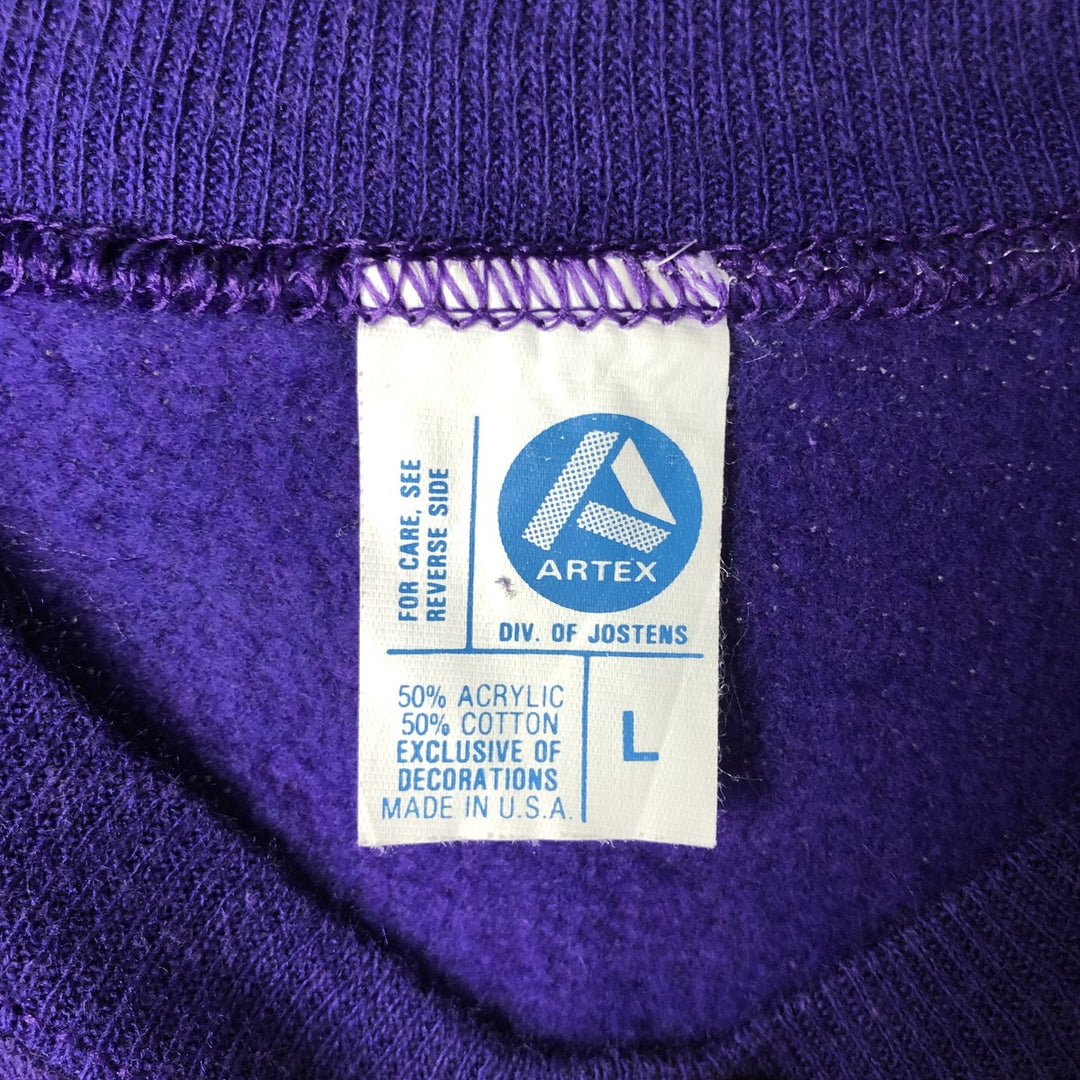 Vintage 1990'S Altex NFL Minnesota Vikings Print Sweatshirt, Made in USA, Men's Size Large acrylic purple type Vintage Second Hand