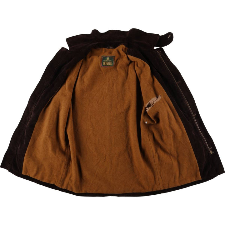Vintage GRENFELL corduroy hunting jacket, made in England, size M, men's unclear brown type Vintage Second Hand