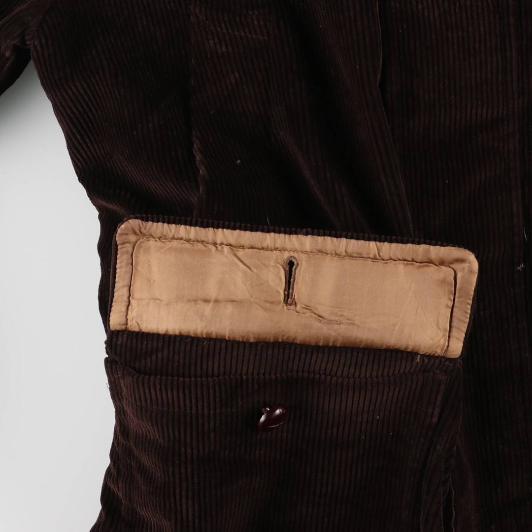 Vintage GRENFELL corduroy hunting jacket, made in England, size M, men's unclear brown type Vintage Second Hand