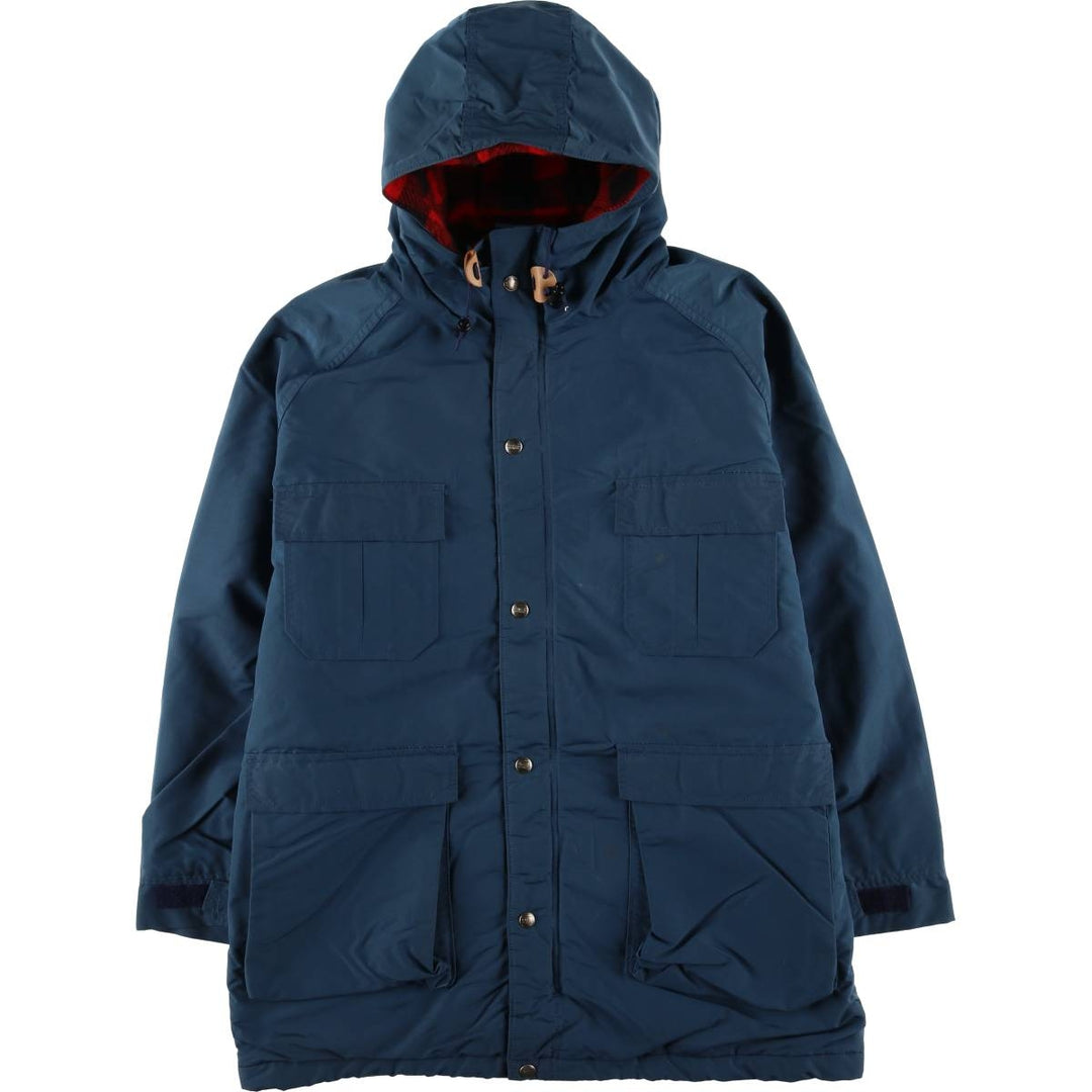 1980'S LLBean Baxter State Parka Mountain Parka Shell Jacket Made in USA Men's Size L Nylon navy blue type Vintage Second Hand
