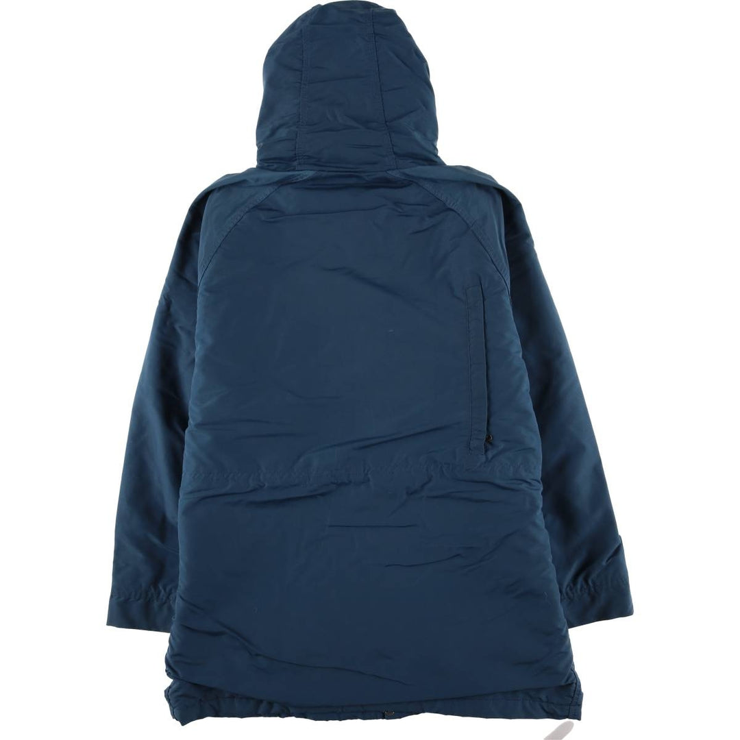 1980'S LLBean Baxter State Parka Mountain Parka Shell Jacket Made in USA Men's Size L Nylon navy blue type Vintage Second Hand