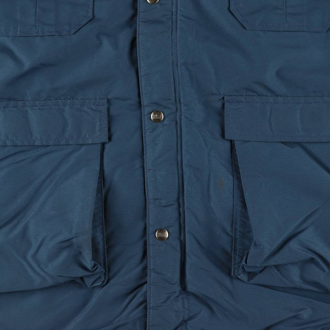 1980'S LLBean Baxter State Parka Mountain Parka Shell Jacket Made in USA Men's Size L Nylon navy blue type Vintage Second Hand