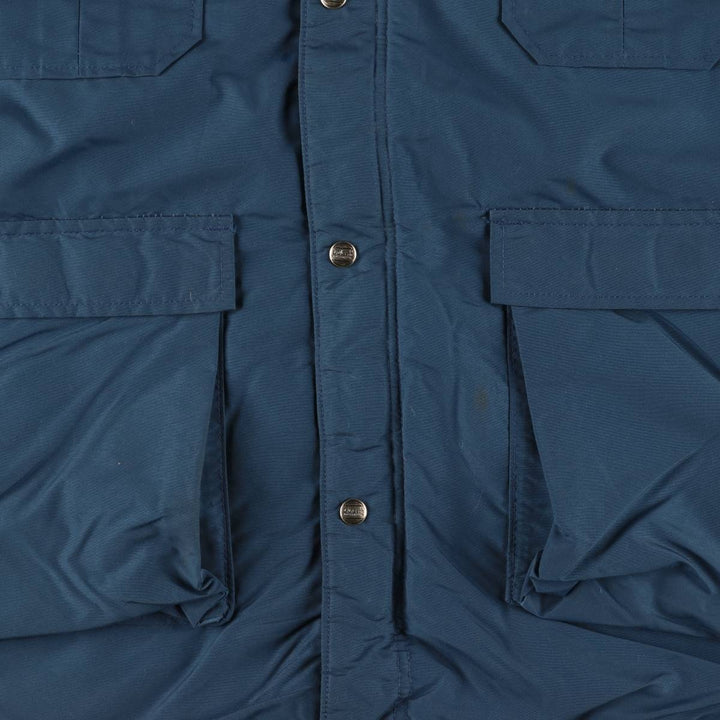 1980'S LLBean Baxter State Parka Mountain Parka Shell Jacket Made in USA Men's Size L Nylon navy blue type Vintage Second Hand