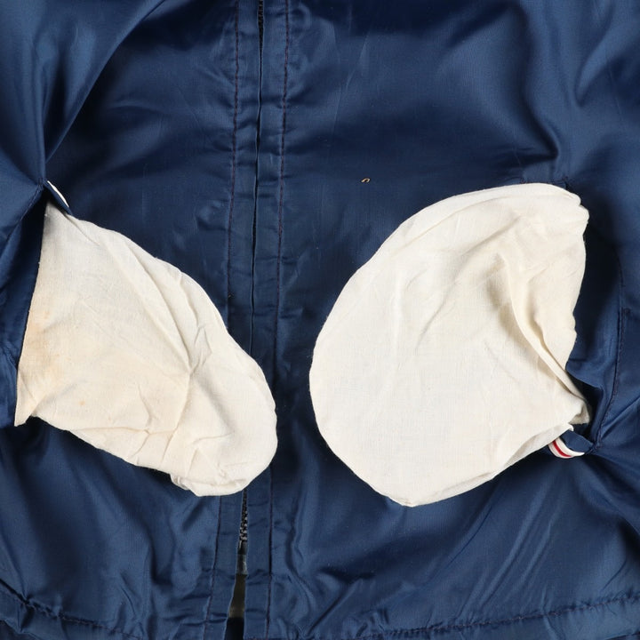 Vintage 1970'S B and F Sportswear padded puffer jacket, men's size XL Nylon blue type Vintage Second Hand