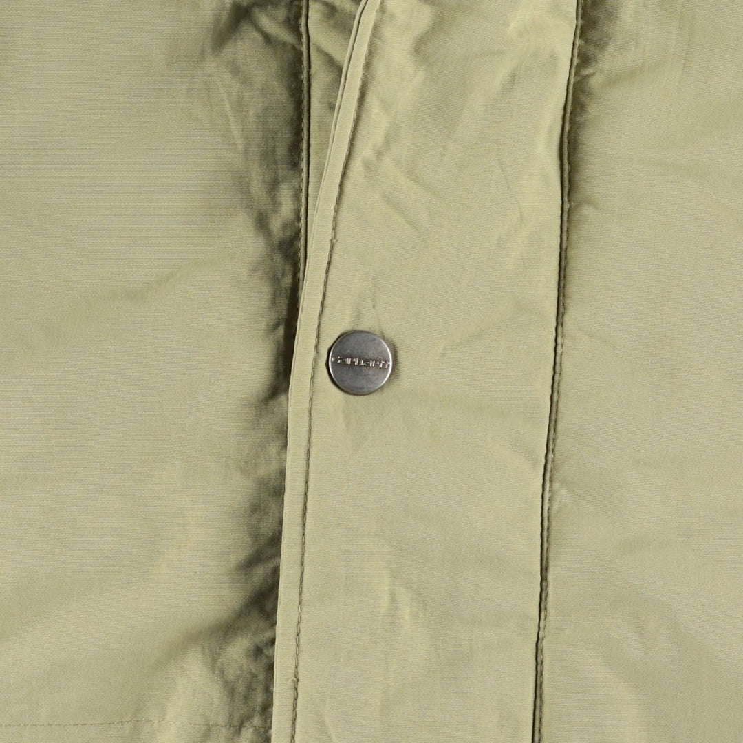 Carhartt padded parka/puffer jacket, men's size L Nylon Beige type Vintage Second Hand