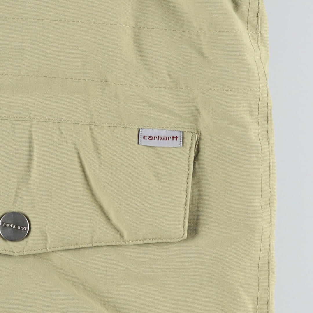 Carhartt padded parka/puffer jacket, men's size L Nylon Beige type Vintage Second Hand