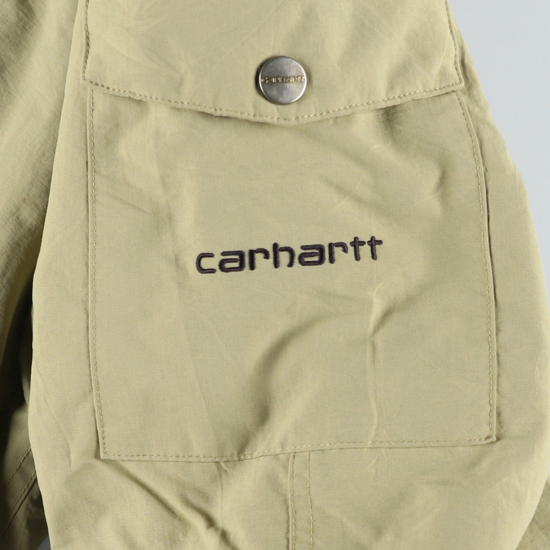 Carhartt padded parka/puffer jacket, men's size L Nylon Beige type Vintage Second Hand