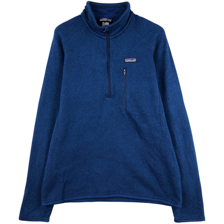 Patagonia Better Sweater 25521FA12 Half-Zip Fleece Pullover, Men's Size Medium polyester blue type Vintage Second Hand