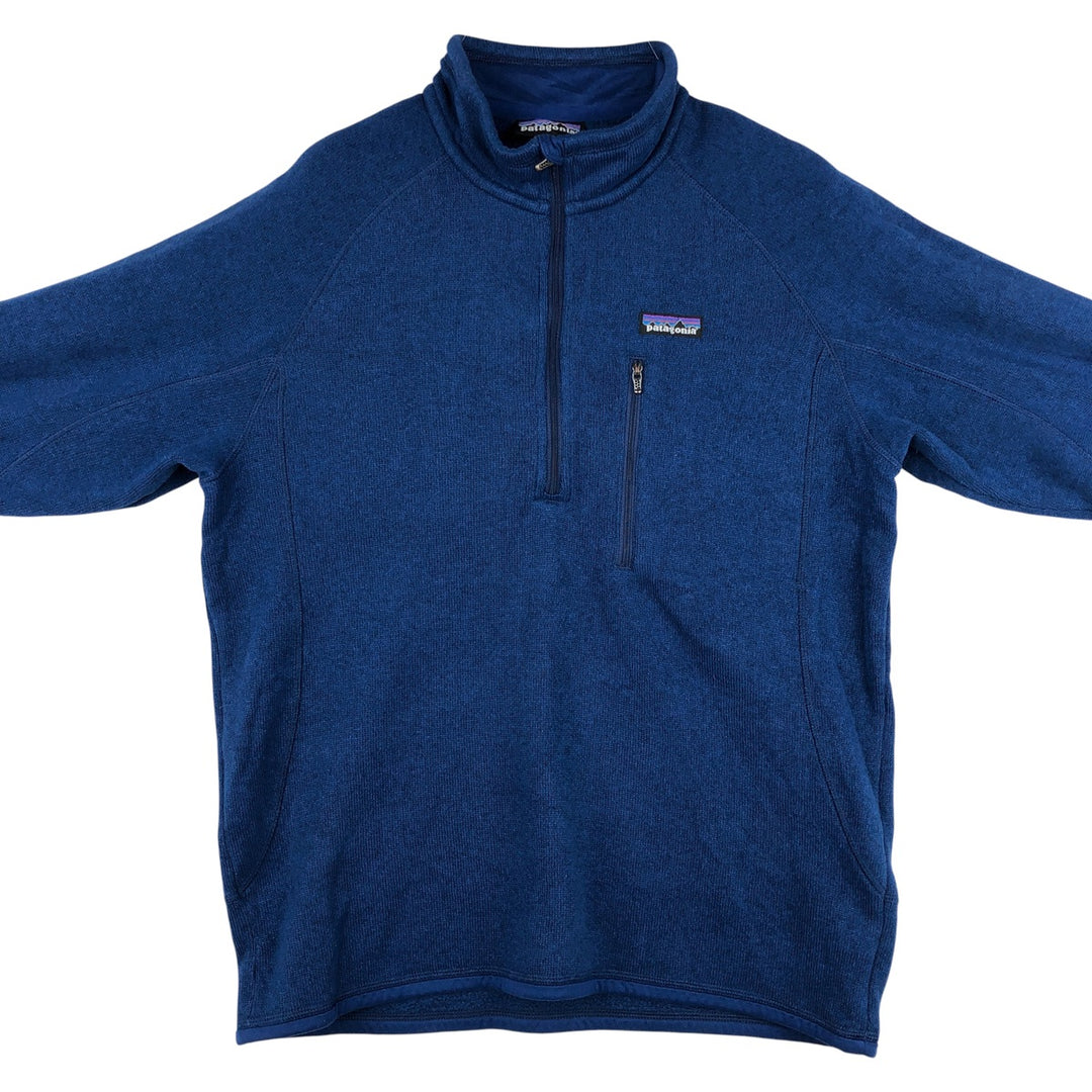Patagonia Better Sweater 25521FA12 Half-Zip Fleece Pullover, Men's Size Medium polyester blue type Vintage Second Hand