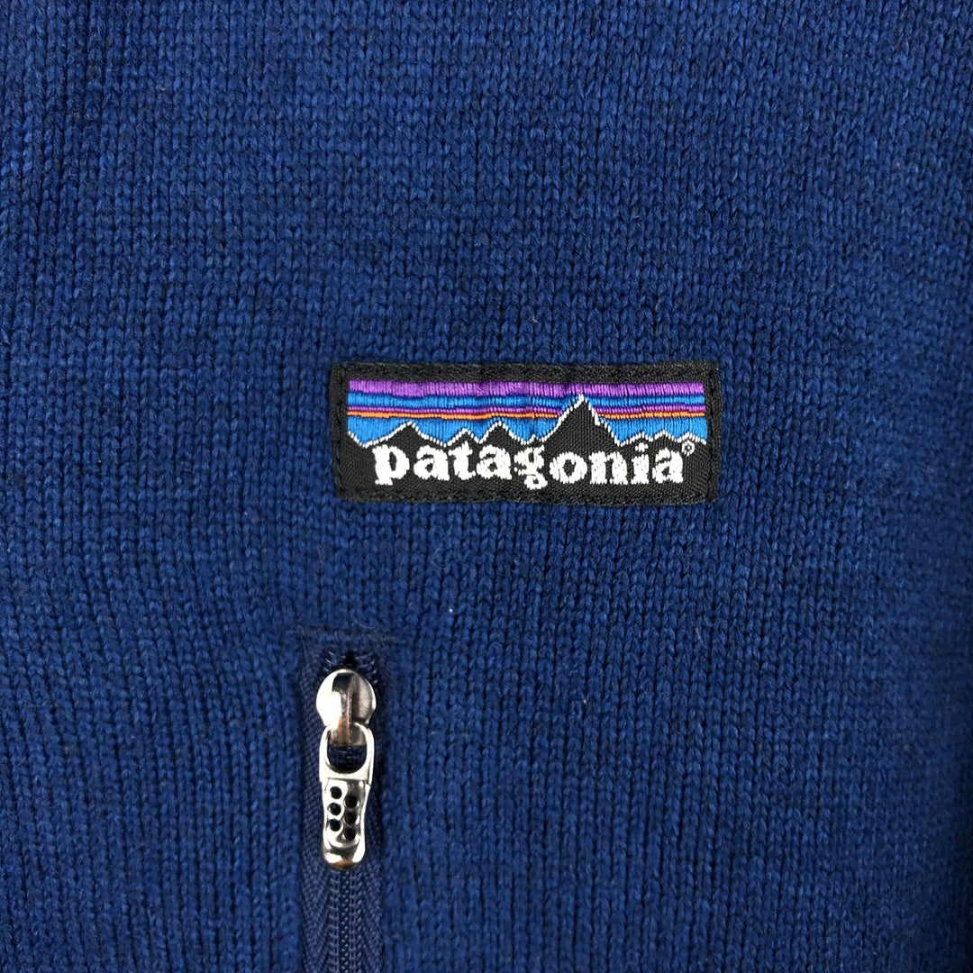 Patagonia Better Sweater 25521FA12 Half-Zip Fleece Pullover, Men's Size Medium polyester blue type Vintage Second Hand