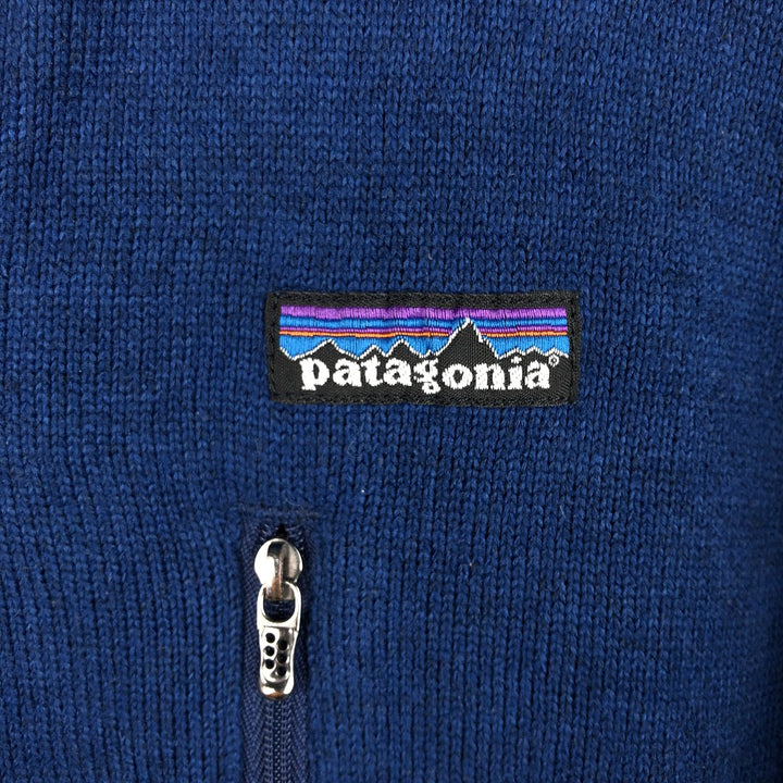 Patagonia Better Sweater 25521FA12 Half-Zip Fleece Pullover, Men's Size Medium polyester blue type Vintage Second Hand