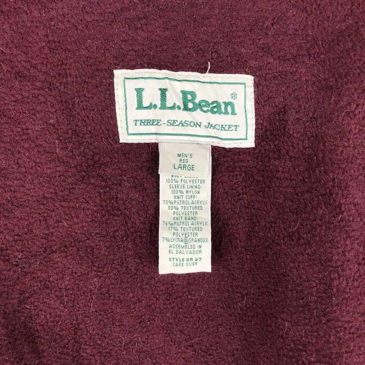 90s-00'S LLBean Nylon Jacket, Men's Size L Nylon navy blue type Vintage Second Hand
