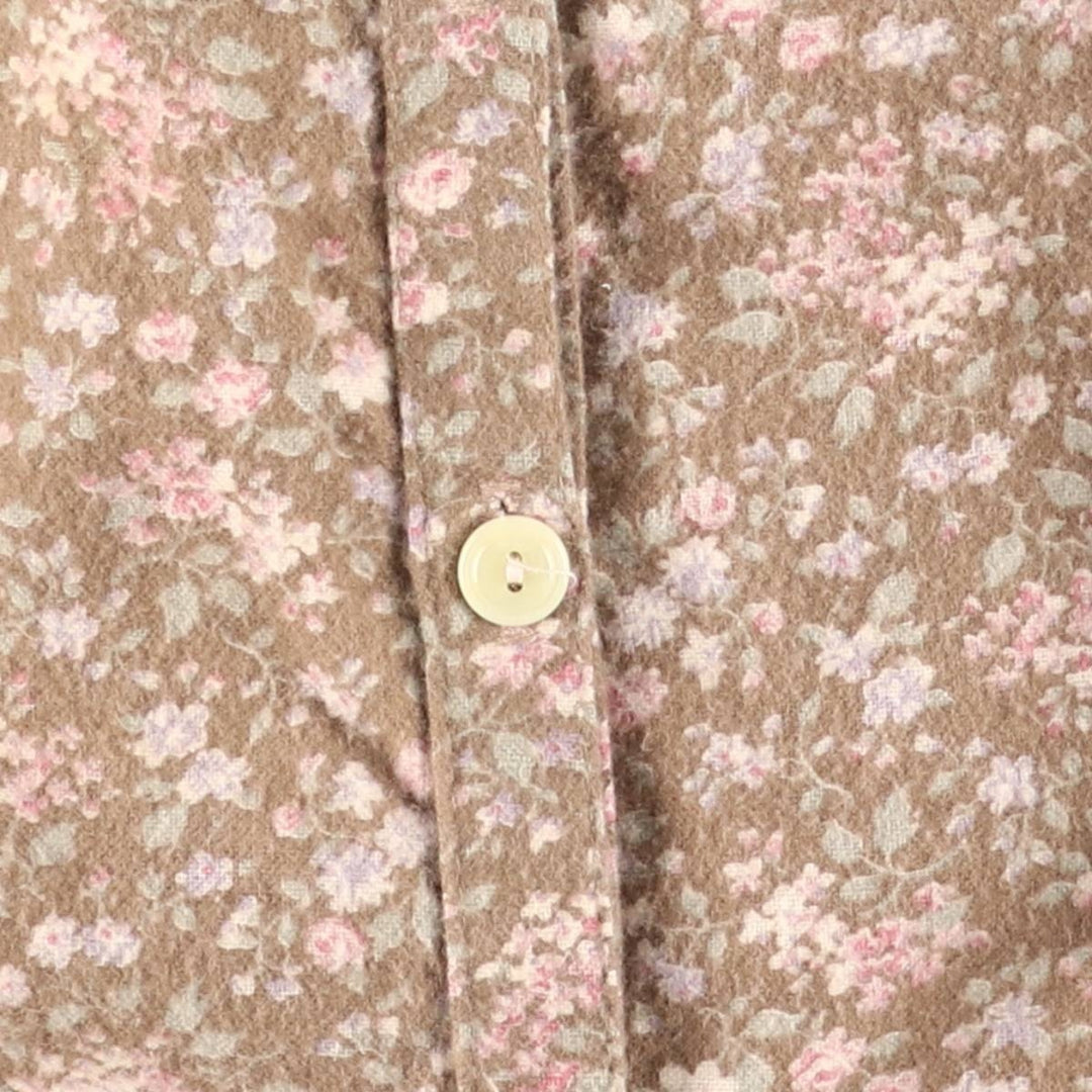 Vintage 1970'S Gunne Sax Gannies all-over floral print cotton midi-length flared skirt, size XS. cotton brown type Vintage Second Hand
