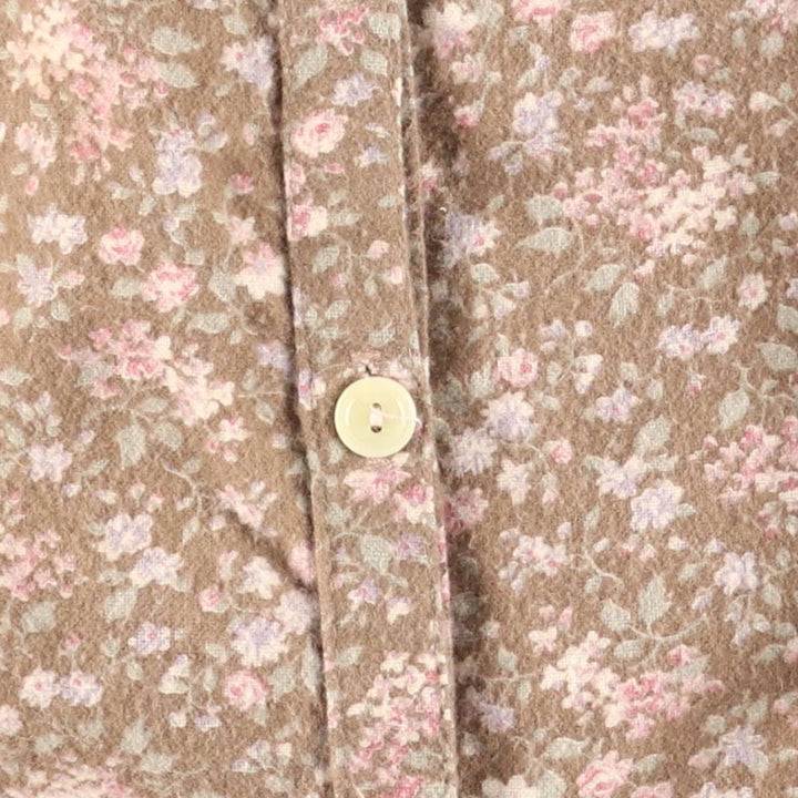 Vintage 1970'S Gunne Sax Gannies all-over floral print cotton midi-length flared skirt, size XS. cotton brown type Vintage Second Hand