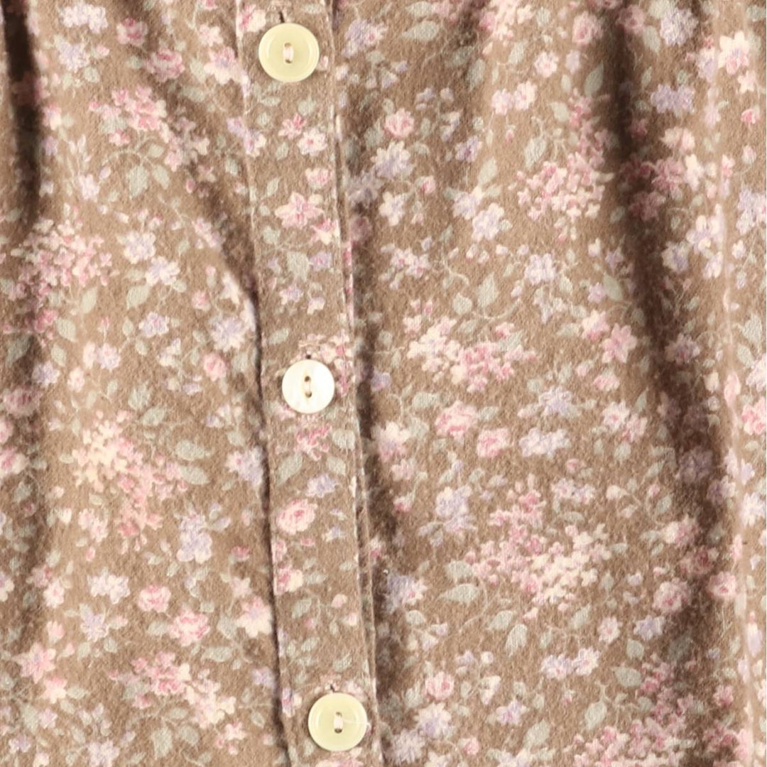 Vintage 1970'S Gunne Sax Gannies all-over floral print cotton midi-length flared skirt, size XS. cotton brown type Vintage Second Hand