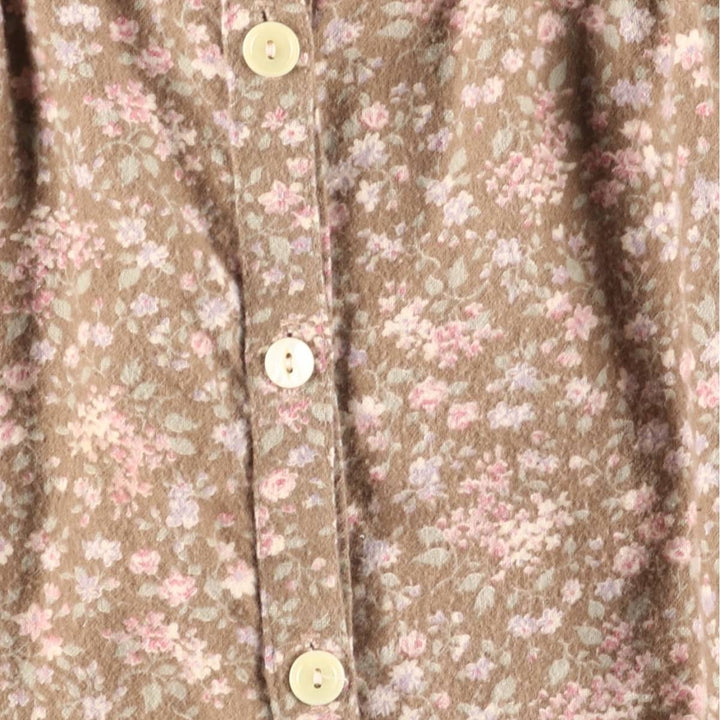 Vintage 1970'S Gunne Sax Gannies all-over floral print cotton midi-length flared skirt, size XS. cotton brown type Vintage Second Hand