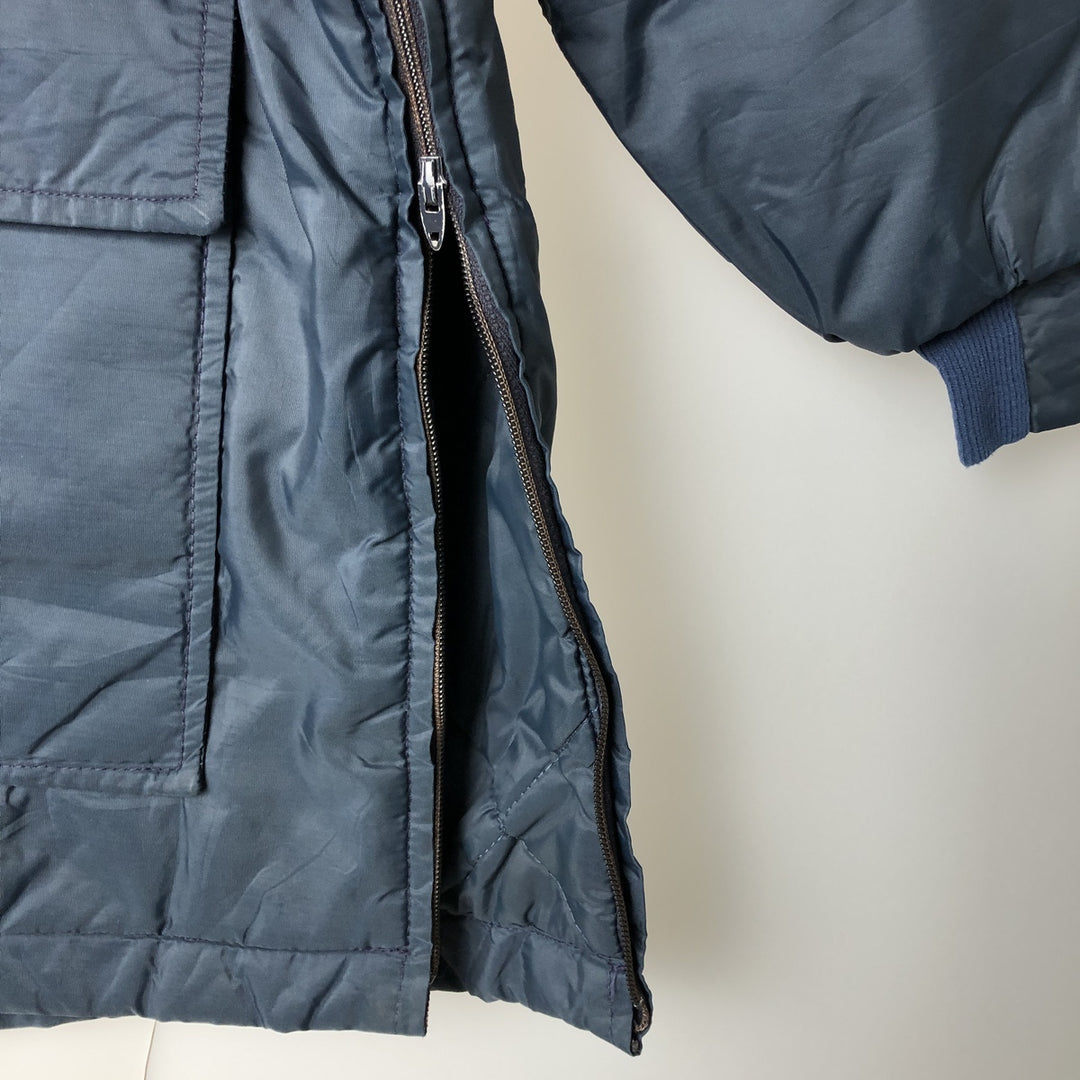 Vintage 1970'S WOOLRICH padded puffer jacket, size L, men's Nylon navy blue type Vintage Second Hand