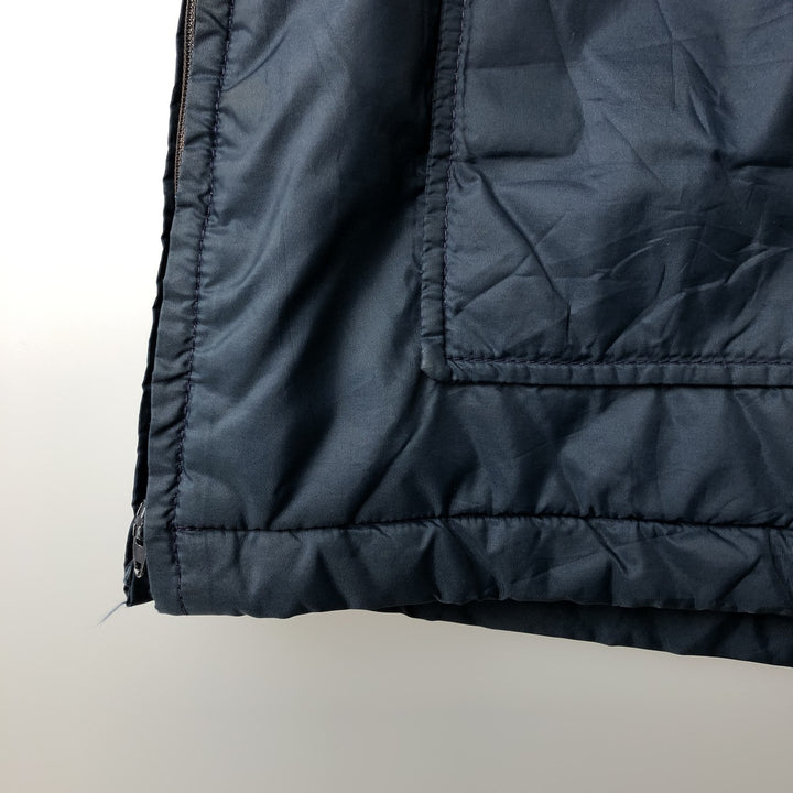 Vintage 1970'S WOOLRICH padded puffer jacket, size L, men's Nylon navy blue type Vintage Second Hand