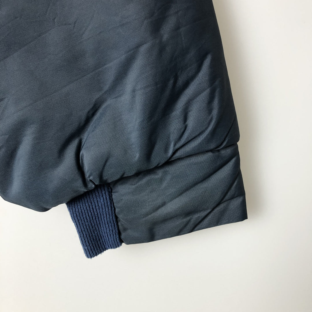 Vintage 1970'S WOOLRICH padded puffer jacket, size L, men's Nylon navy blue type Vintage Second Hand