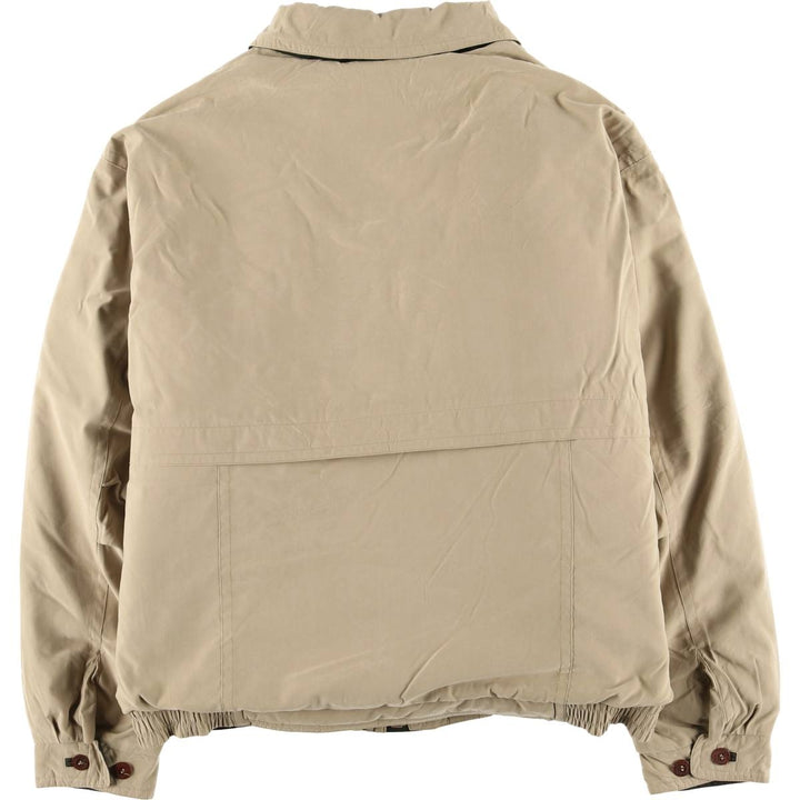 90s-00'S LLBean Collared Goose Down Jacket, Men's Size XL polyester Beige type Vintage Second Hand