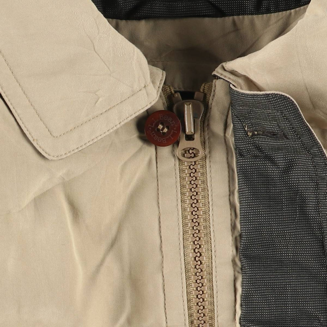 90s-00'S LLBean Collared Goose Down Jacket, Men's Size XL polyester Beige type Vintage Second Hand