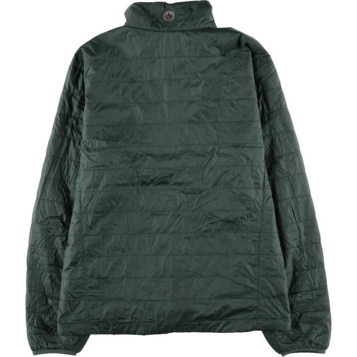 2000'S Marmot padded puffer jacket, men's size M Recycled nylon Green type dark green Vintage Second Hand