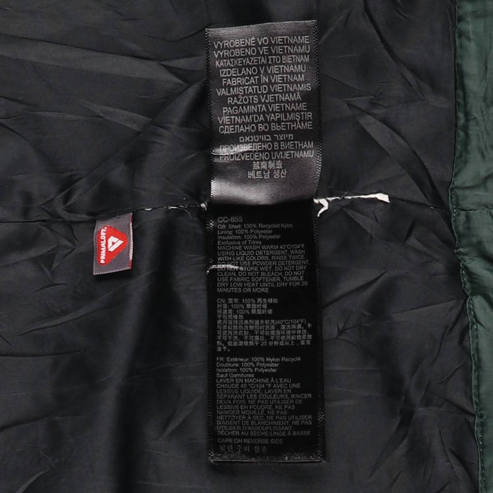 2000'S Marmot padded puffer jacket, men's size M Recycled nylon Green type dark green Vintage Second Hand