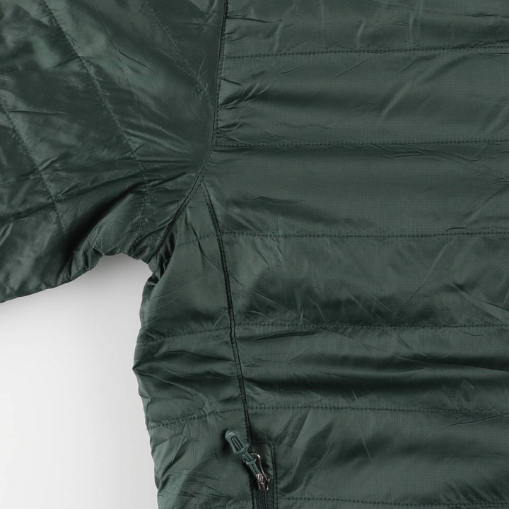 2000'S Marmot padded puffer jacket, men's size M Recycled nylon Green type dark green Vintage Second Hand