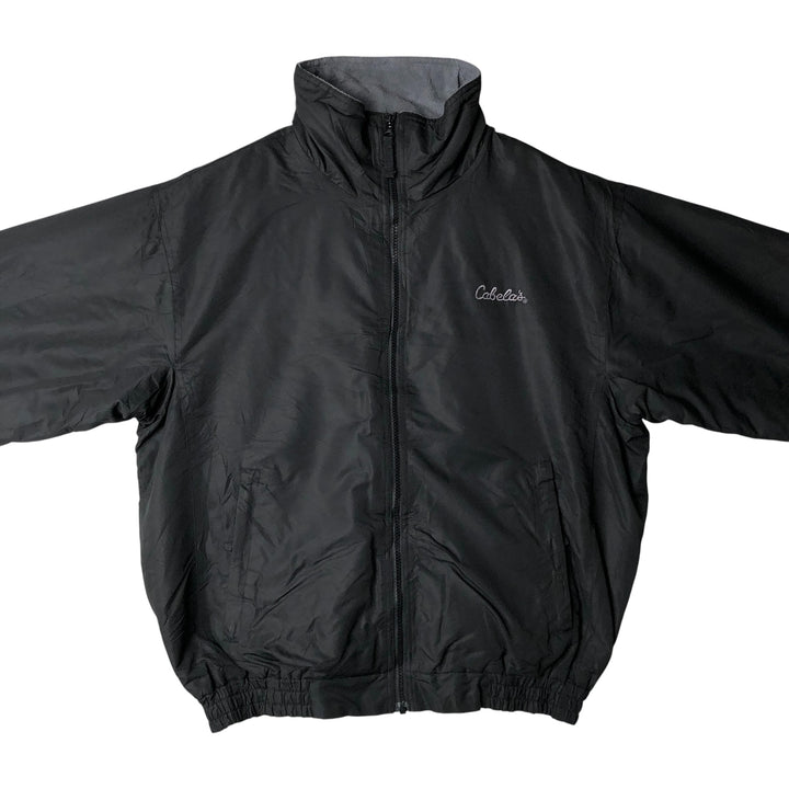 90s-00'S Cabelas padded puffer jacket, men's size L polyester black type Vintage Second Hand