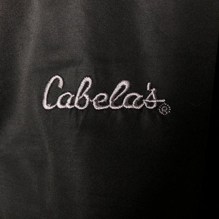 90s-00'S Cabelas padded puffer jacket, men's size L polyester black type Vintage Second Hand