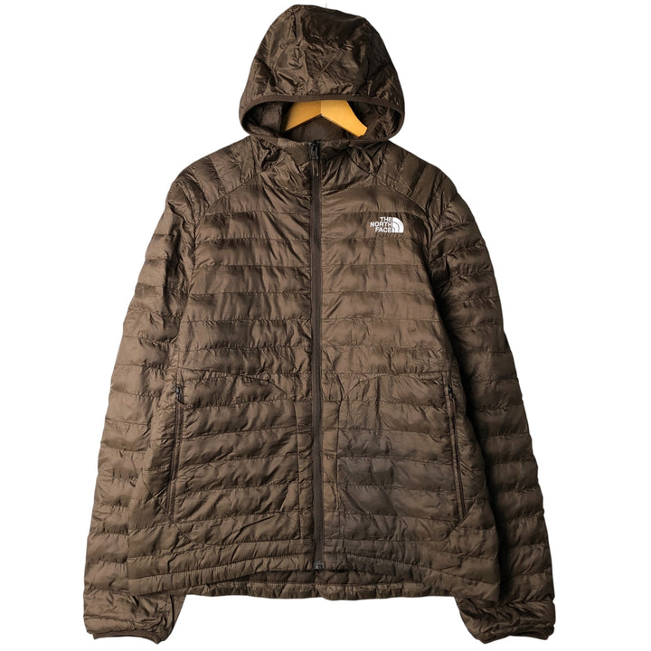 The North Face CIRCULARD DESIGN padded puffer jacket, men's size L polyester brown type Vintage Second Hand