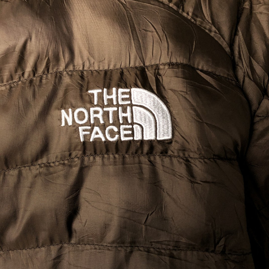 The North Face CIRCULARD DESIGN padded puffer jacket, men's size L polyester brown type Vintage Second Hand