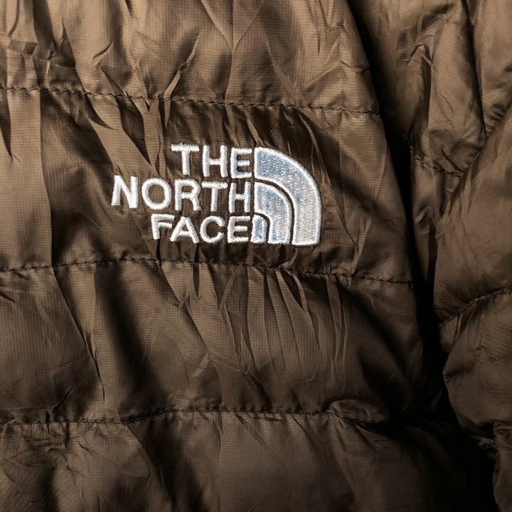 The North Face CIRCULARD DESIGN padded puffer jacket, men's size L polyester brown type Vintage Second Hand