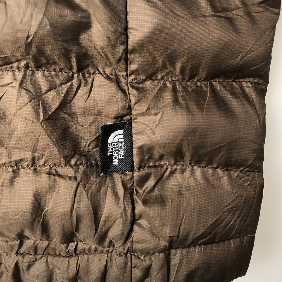 The North Face CIRCULARD DESIGN padded puffer jacket, men's size L polyester brown type Vintage Second Hand