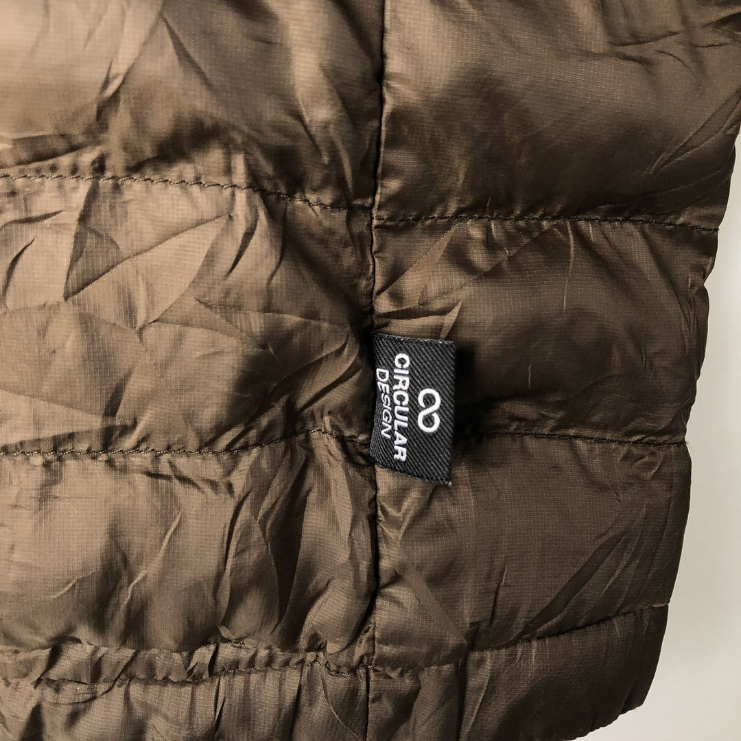 The North Face CIRCULARD DESIGN padded puffer jacket, men's size L polyester brown type Vintage Second Hand