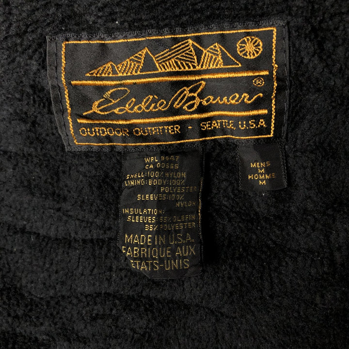 80s-90'S Eddie Bauer WINDfoil Padded Puffer Jacket with Black Tag, Made in USA, Men's Size Medium Nylon turquoise blue Vintage Second Hand