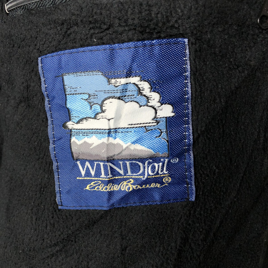 80s-90'S Eddie Bauer WINDfoil Padded Puffer Jacket with Black Tag, Made in USA, Men's Size Medium Nylon turquoise blue Vintage Second Hand