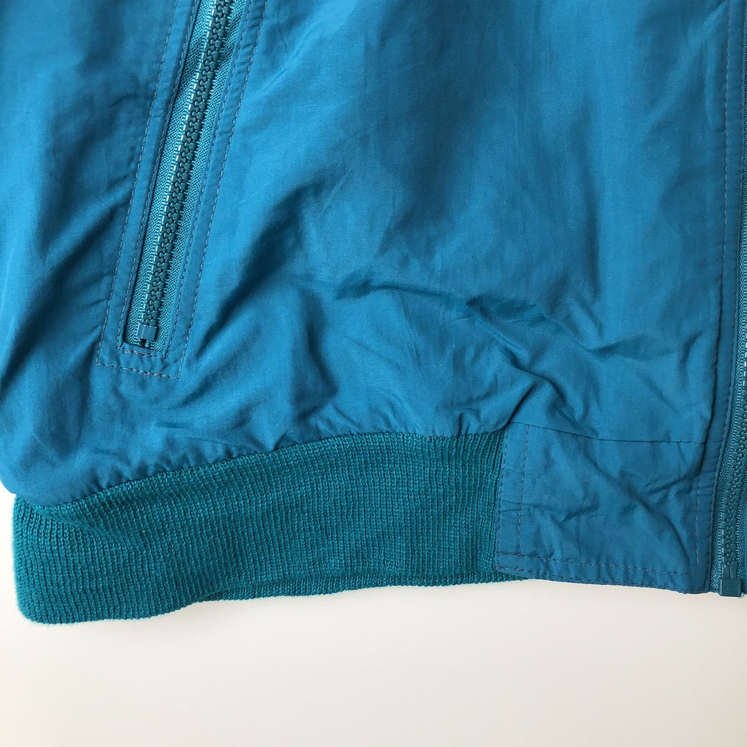 80s-90'S Eddie Bauer WINDfoil Padded Puffer Jacket with Black Tag, Made in USA, Men's Size Medium Nylon turquoise blue Vintage Second Hand
