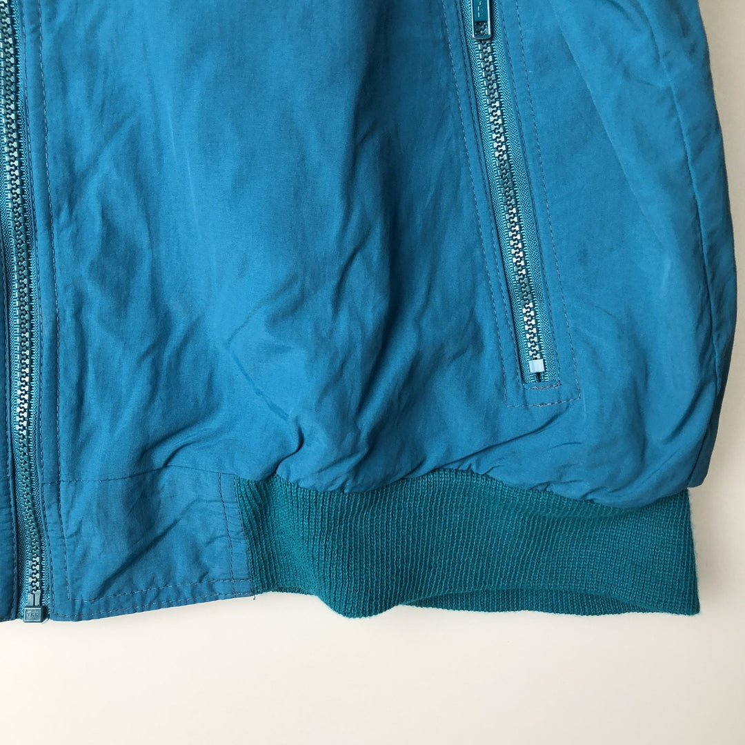 80s-90'S Eddie Bauer WINDfoil Padded Puffer Jacket with Black Tag, Made in USA, Men's Size Medium Nylon turquoise blue Vintage Second Hand