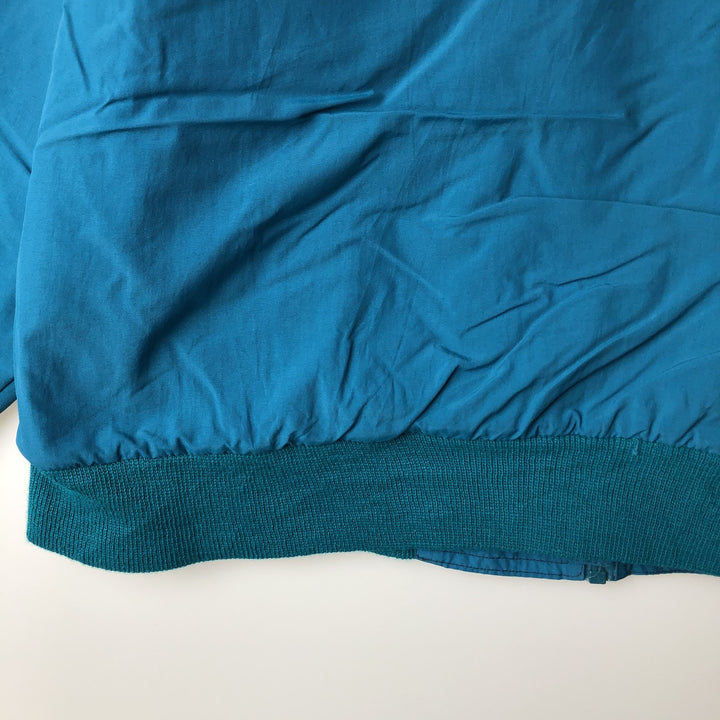 80s-90'S Eddie Bauer WINDfoil Padded Puffer Jacket with Black Tag, Made in USA, Men's Size Medium Nylon turquoise blue Vintage Second Hand