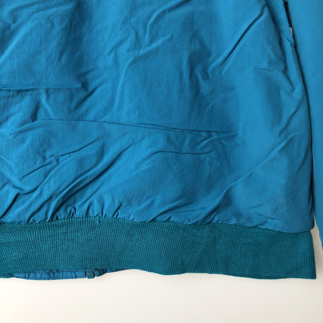 80s-90'S Eddie Bauer WINDfoil Padded Puffer Jacket with Black Tag, Made in USA, Men's Size Medium Nylon turquoise blue Vintage Second Hand