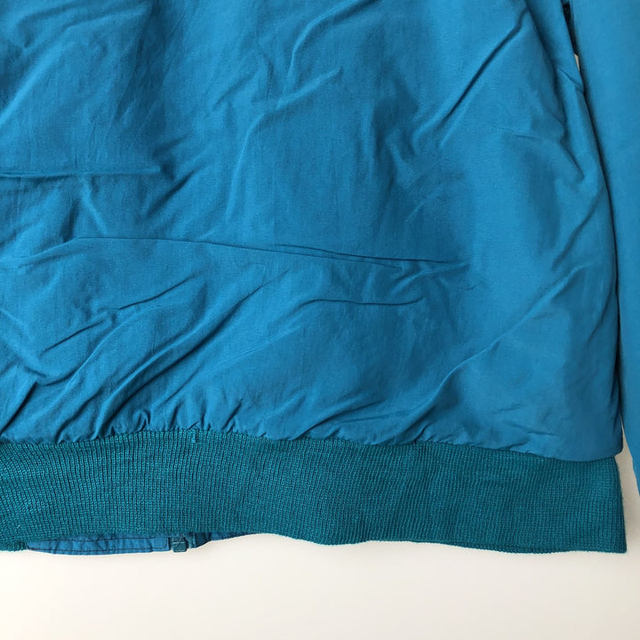 80s-90'S Eddie Bauer WINDfoil Padded Puffer Jacket with Black Tag, Made in USA, Men's Size Medium Nylon turquoise blue Vintage Second Hand