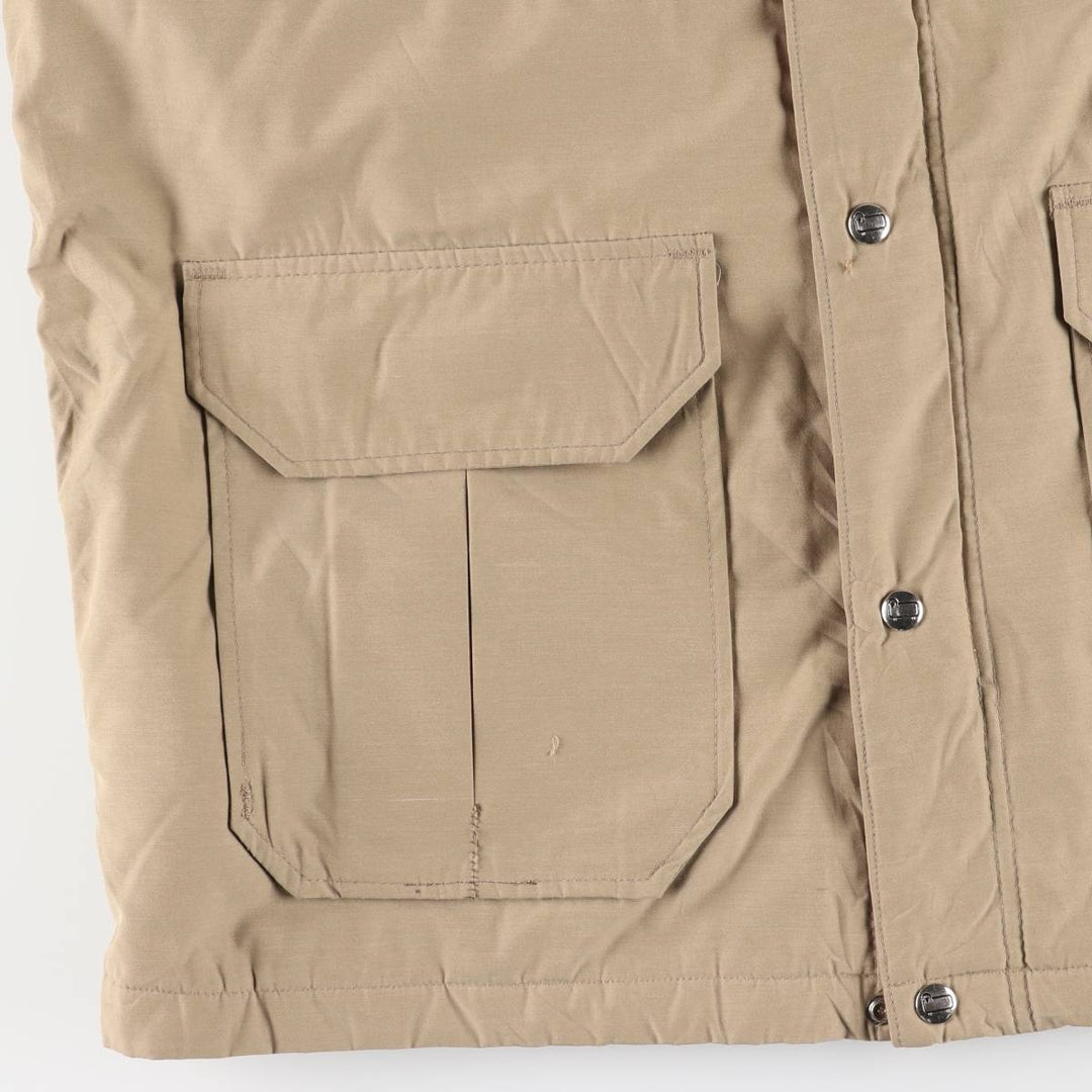 Vintage 1970'S WOOLRICH padded puffer jacket, made in the USA, size L, men's polyester Beige type Vintage Second Hand