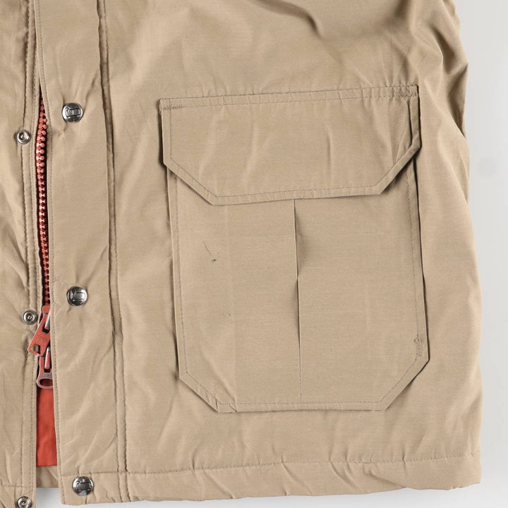Vintage 1970'S WOOLRICH padded puffer jacket, made in the USA, size L, men's polyester Beige type Vintage Second Hand