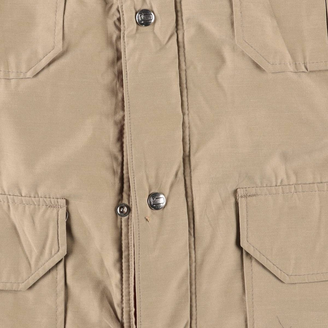 Vintage 1970'S WOOLRICH padded puffer jacket, made in the USA, size L, men's polyester Beige type Vintage Second Hand