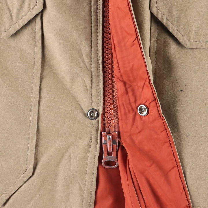Vintage 1970'S WOOLRICH padded puffer jacket, made in the USA, size L, men's polyester Beige type Vintage Second Hand
